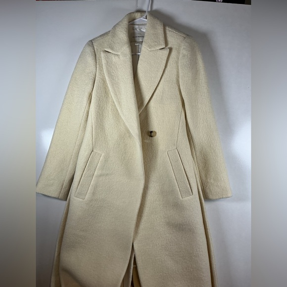 Club Monaco Cream Wool Coat A0421 - Picture 3 of 7